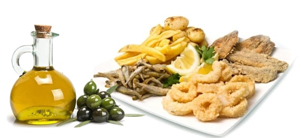 Il fritto con olio extravergine di oliva è più leggero, anche per il cuore