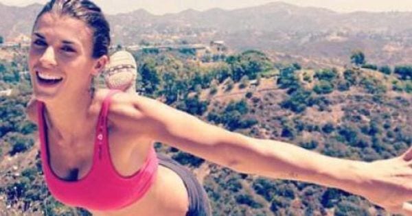 Elisabetta Canalis non perde un allenamento! [VIDEO]