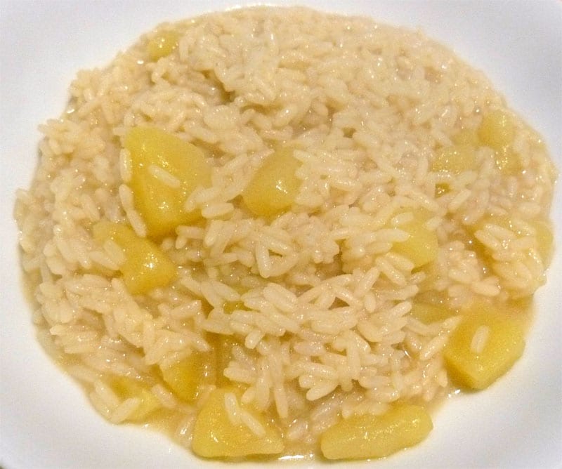 Risotto con patate e limone: ottimo rimedio contro l'influenza intestinale