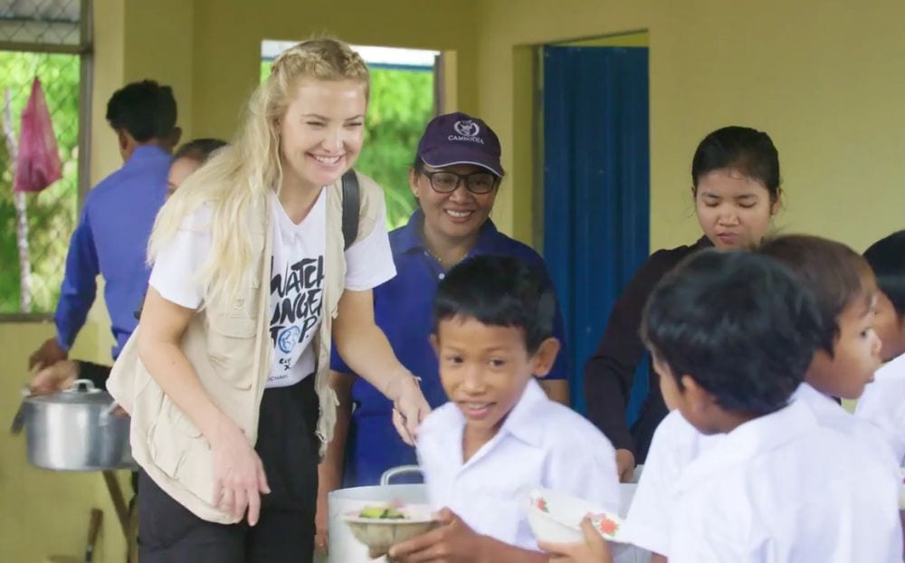 Kate Hudson: la campagna contro la fame nel mondo [VIDEO]