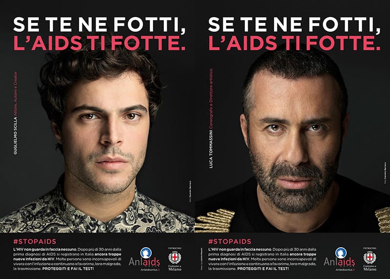 Giornata Mondiale contro l'Aids, vip nella campagna “Se te ne fotti, ti fotte”