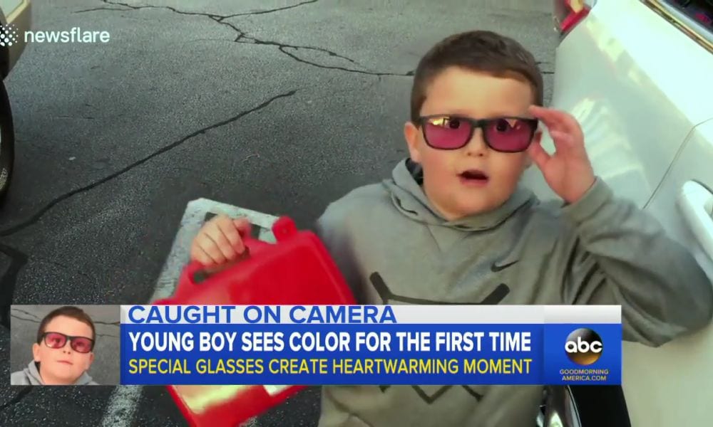 Bimbo di 6 anni vede i colori per la prima volta: la reazione inaspettata [VIDEO]