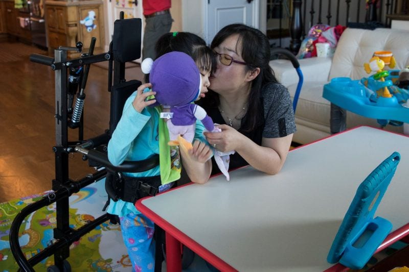 Yuna ha una malattia rara: la madre la studiava ancor prima di rimanere incinta
