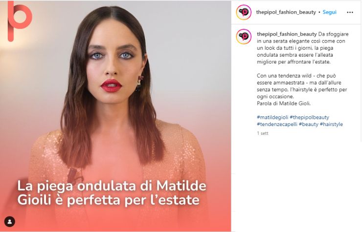 Matilde Gioli capelli look