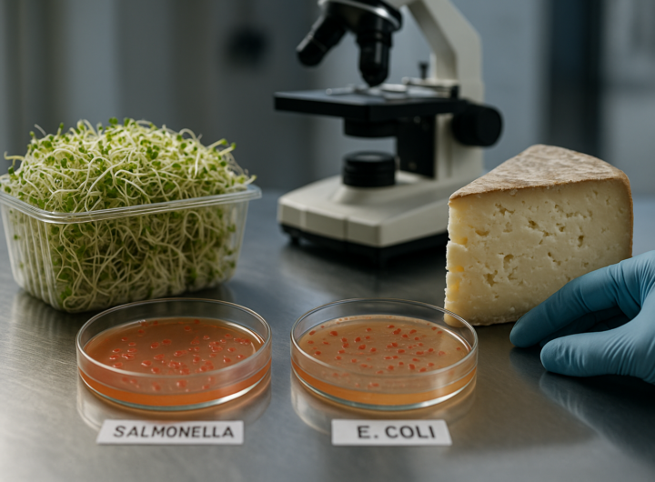 Focolai alimentari in Europa 2026: salmonella nei germogli e E. coli nel formaggio a latte crudo