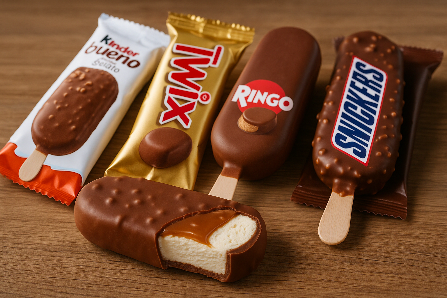 Gelati ispirati agli snack (Kinder, Twix, Snickers, Ringo): cosa c'è davvero dentro (2)