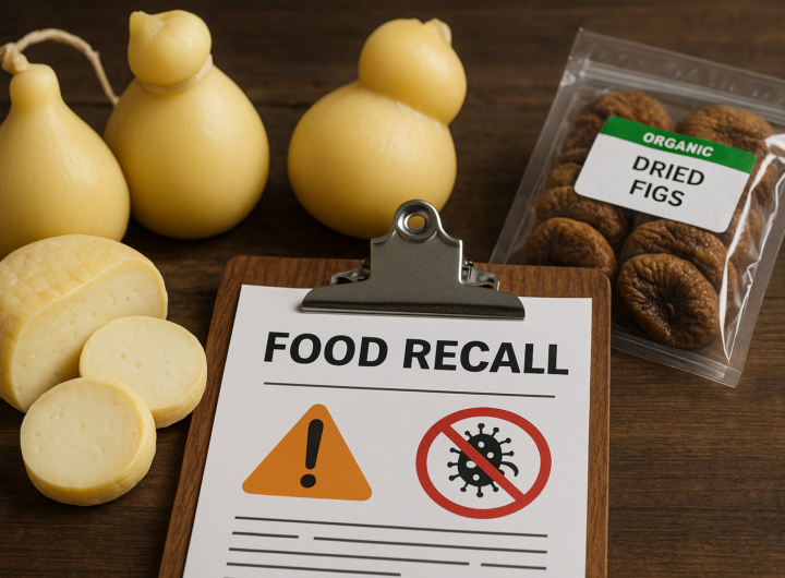 Richiami alimentari luglio 2026: E. coli nel caciocavallo e ocratossina nei fichi bio