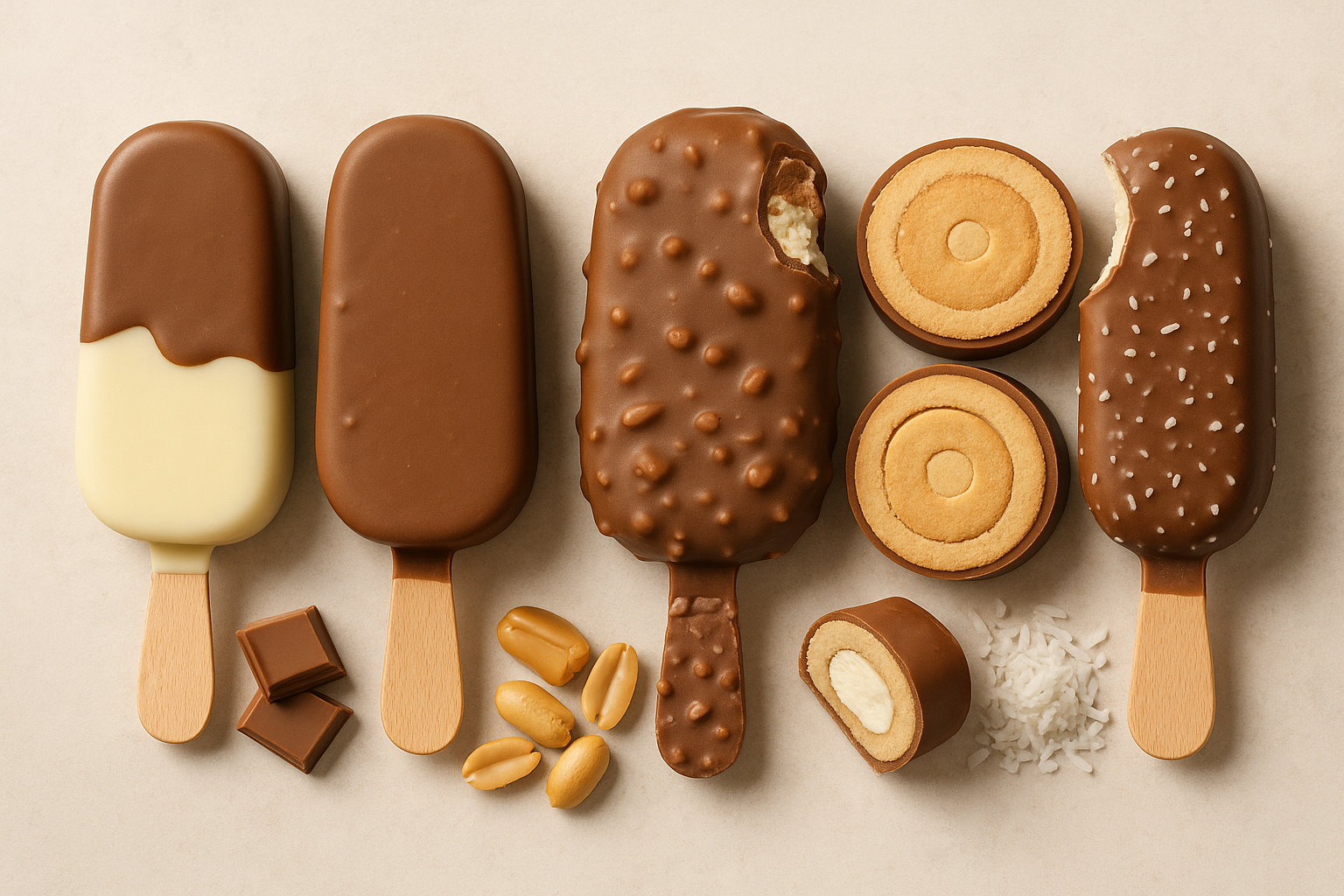 Gelati ispirati agli snack (Kinder, Twix, Snickers, Ringo): cosa c'è davvero dentro