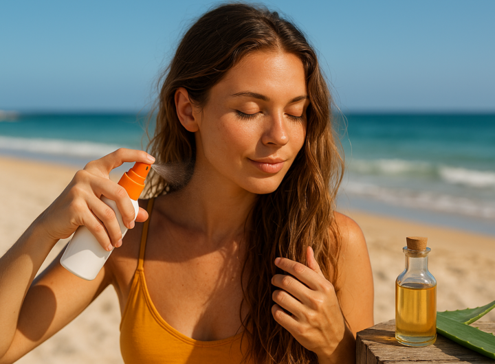 proteggere capelli estate — Capelli in estate: come proteggerli dal sole, cloro e salsedine