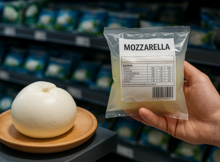 Mozzarella al supermercato: come leggere etichette e riconoscere le differenze di qualità
