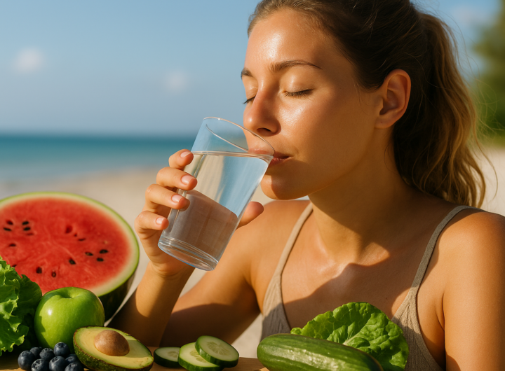 idratazione pelle estate — Idratazione da dentro: bevande e alimenti che nutrono la pelle d'estate