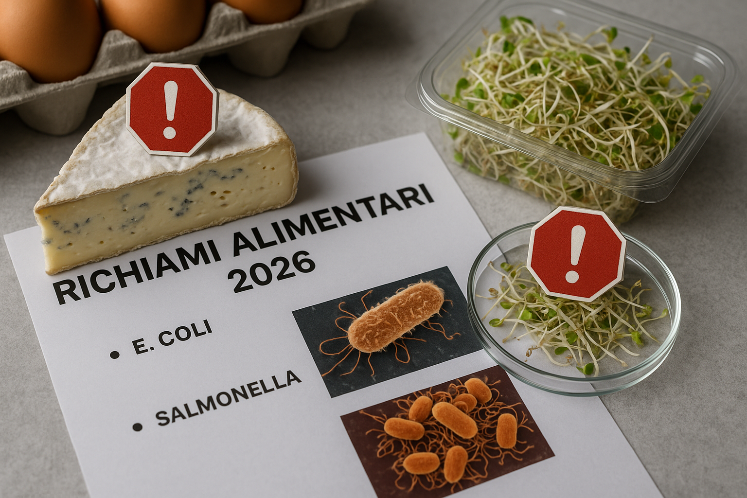 Sicurezza alimentare: richiami e focolai nel 2026