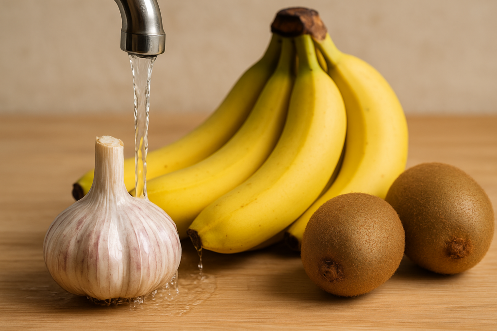 Etichette 'lavare prima dell'uso' su aglio e banane: perché Esselunga le aggiunge