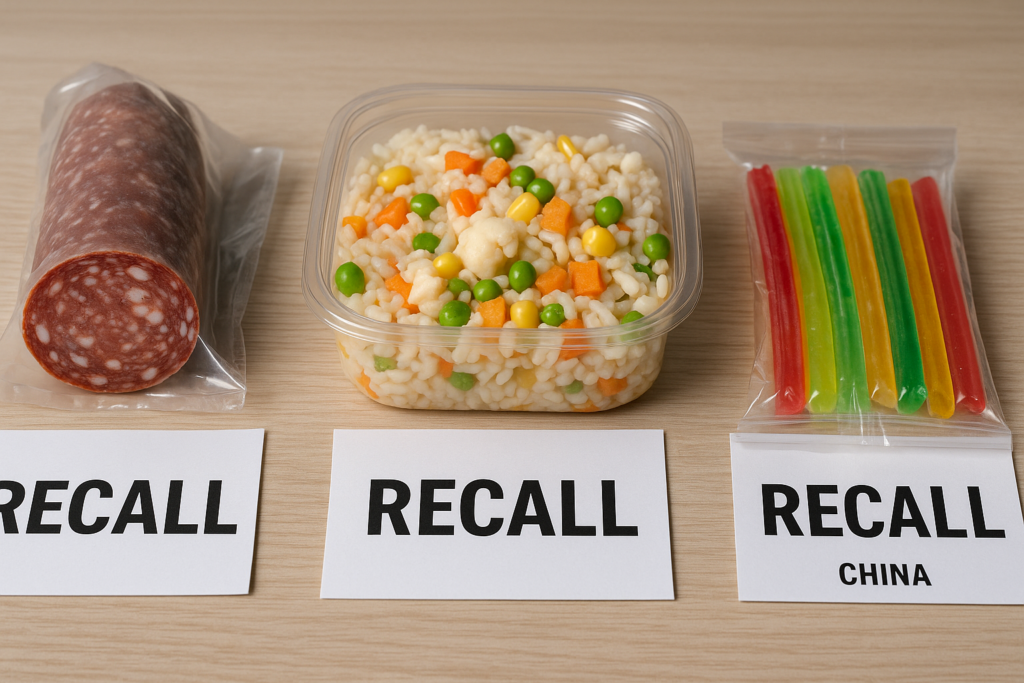 Richiami alimentari in Italia: luglio 2026 tra Salmonella, Listeria e allergeni