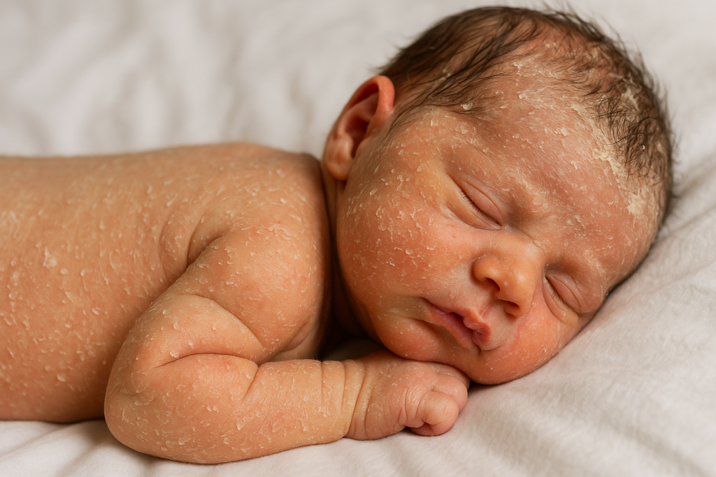 Pelle secca del neonato: quando è fisiologica e quando serve l'intervento del pediatra
