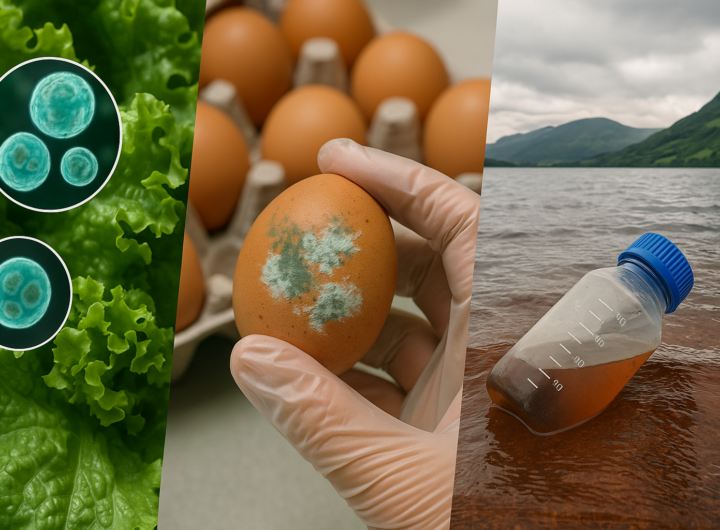 Contaminazioni alimentari 2026: Cyclospora negli USA, Salmonella nelle uova, formaldeide negli allevamenti scozzesi