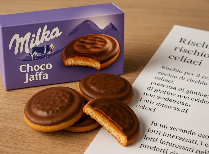 Milka Choco Jaffa ritirate da Normal: glutine non dichiarato in etichetta