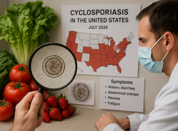 Epidemia di ciclosporiasi negli USA (luglio 2026): quasi 3mila casi e il ruolo dei tagli ai CDC