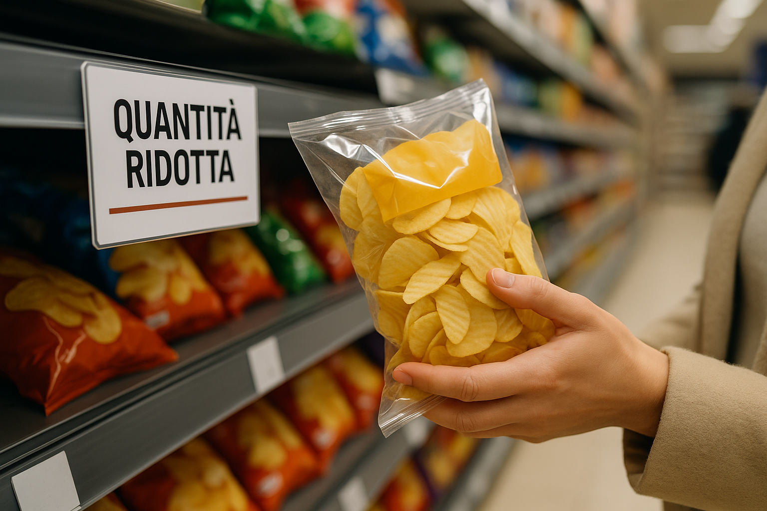 Shrinkflation in Italia: dal 15 luglio 2026 obbligo di etichettatura nei supermercati (2)