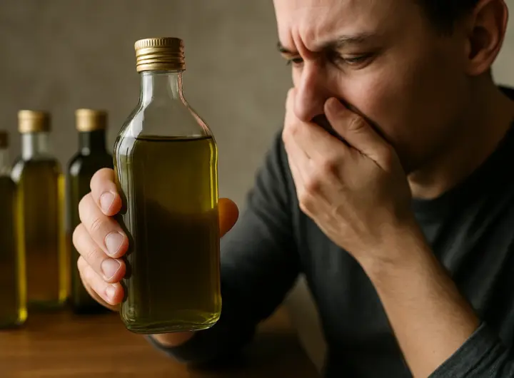 Olio extravergine con odore sgradevole: quando è difetto e quando è normale