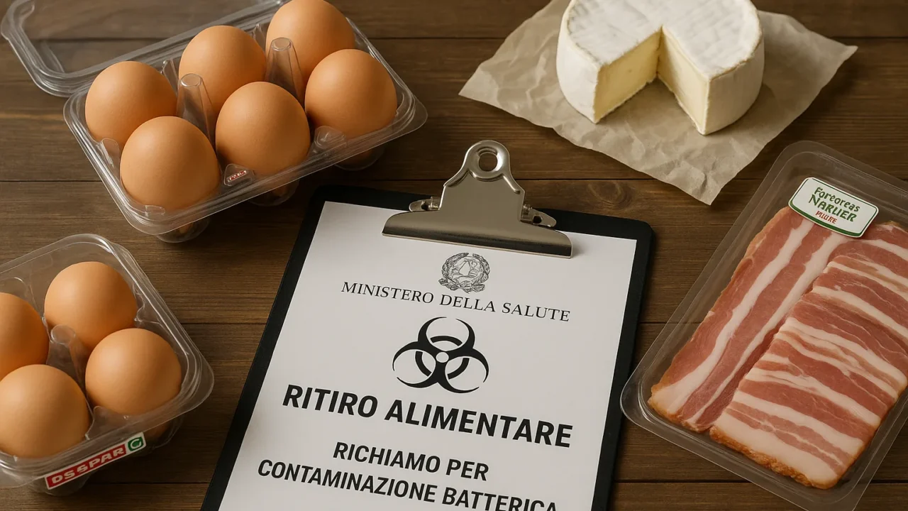 Richiami alimentari settembre 2026: Salmonella nelle uova, Listeria in formaggi e carni affumicate