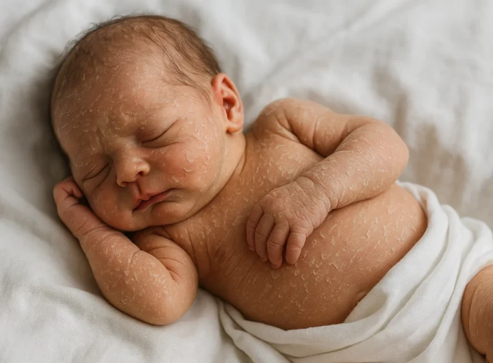 Pelle secca del neonato: quando è normale desquamazione e quando serve intervenire