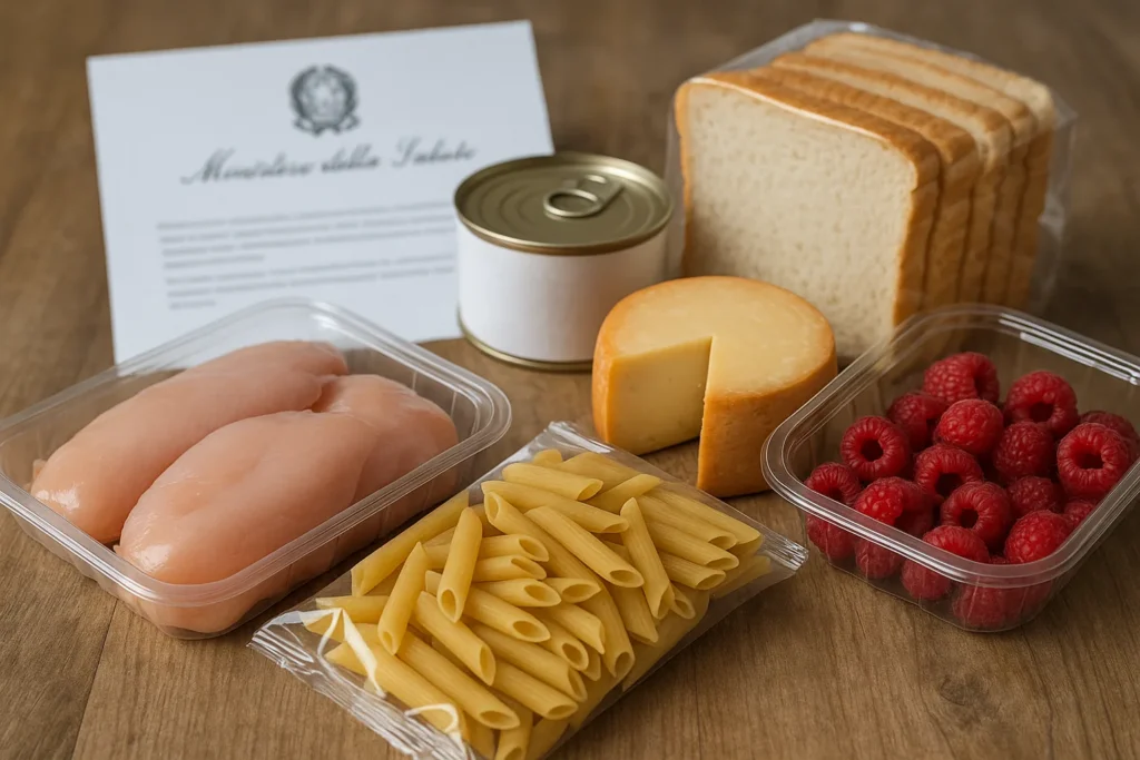 Richiami alimentari settembre 2026: Listeria in brie e pancetta, etichettatura scorretta in amaretti