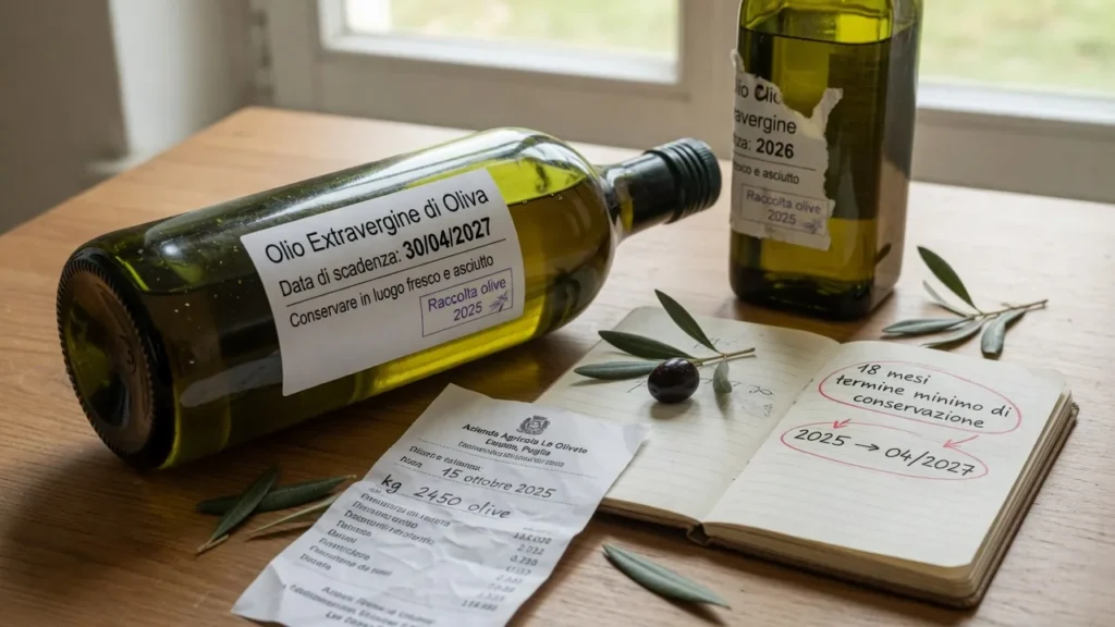 Olio extravergine: la data sulla bottiglia non racconta tutta la storia