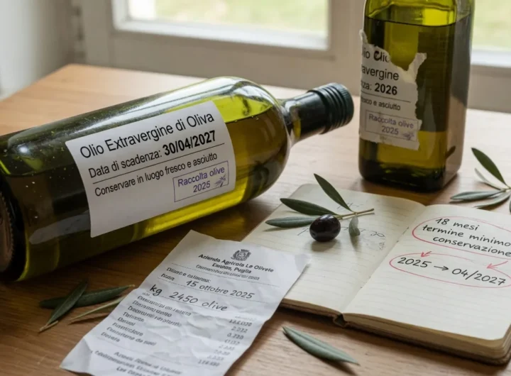 Olio extravergine: la data sulla bottiglia non racconta tutta la storia