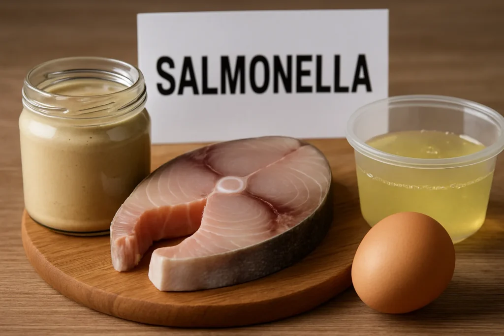 Richiami alimentari: Salmonella in tahina, pesce spada e albume d'uovo
