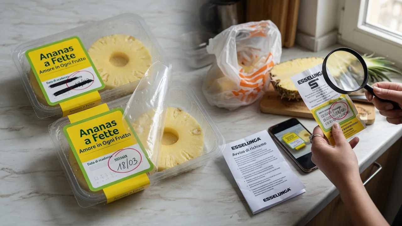 Esselunga ritira ananas a fette per errore sulla data di scadenza