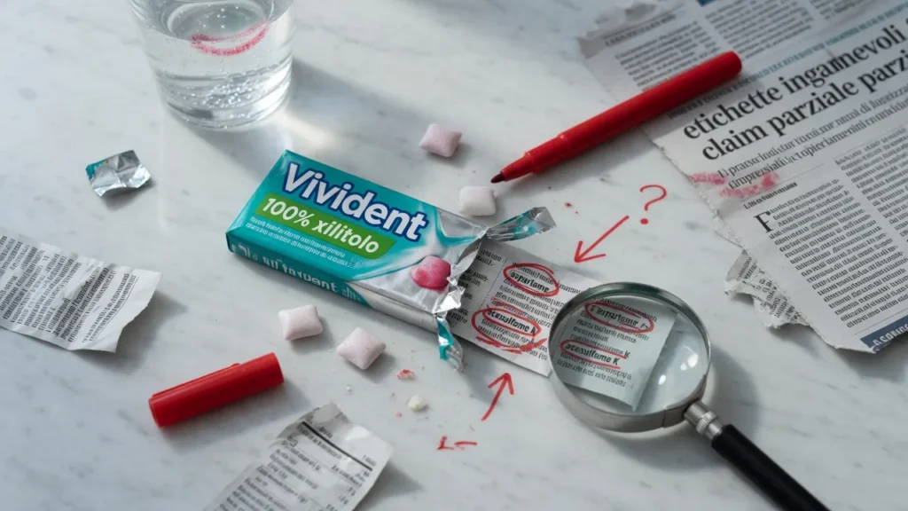 Vivident Xylit e il claim «100% xilitolo»: quando l'etichetta inganna