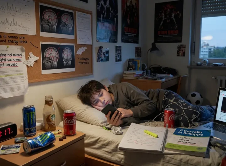 Caffeina nei minori: cosa dice la ricerca su cervello e sonno