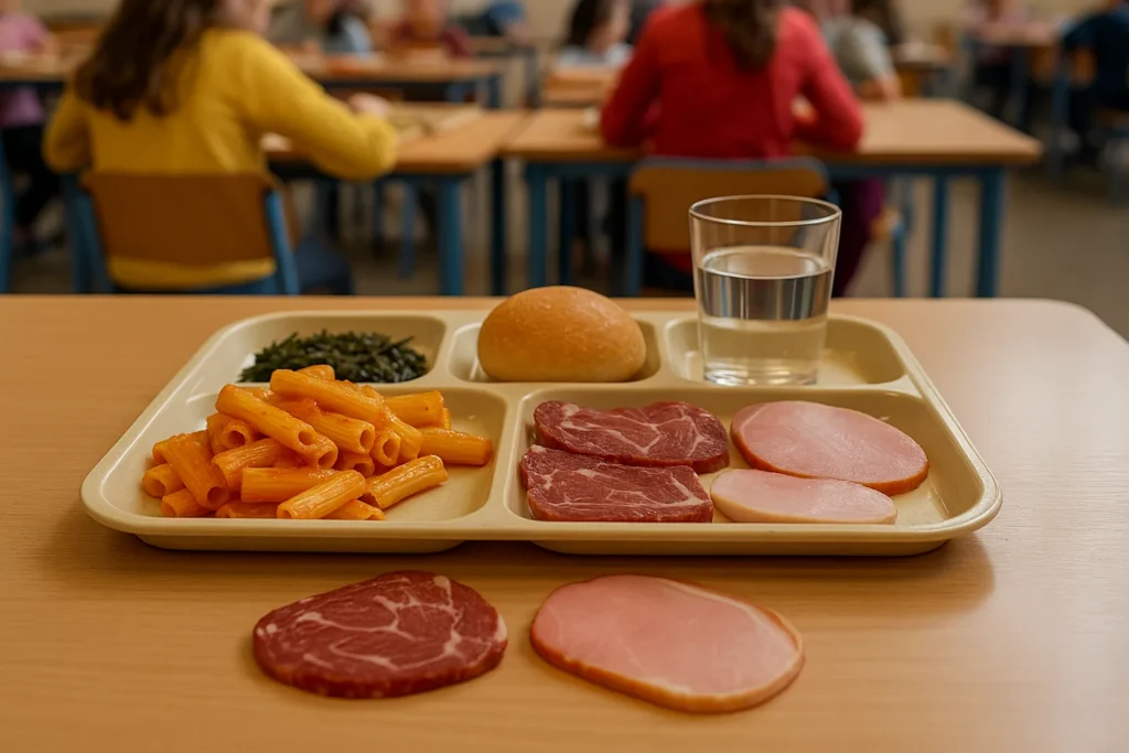 Mense scolastiche di Piacenza: la rimozione di salumi accende il dibattito su nutrizione e scelta