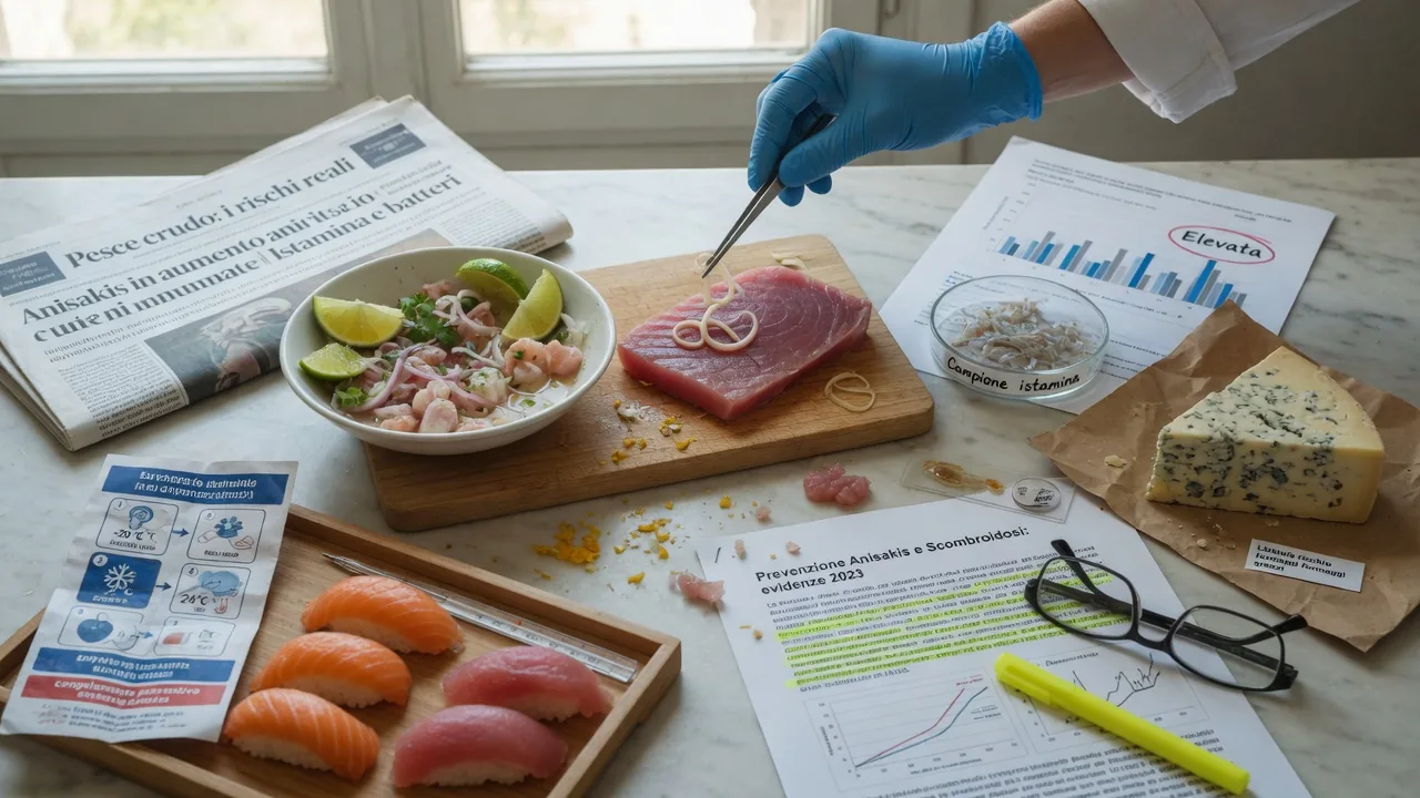 Pesce crudo e formaggi a pasta cruda: quanto è sicuro mangiare?