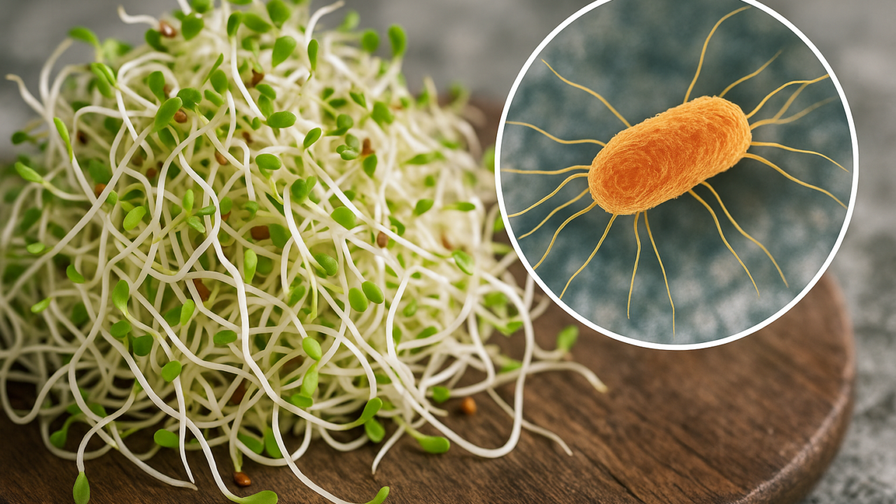 Salmonella nei germogli: nuovo focolaio europeo colpisce oltre 100 persone nel 2026