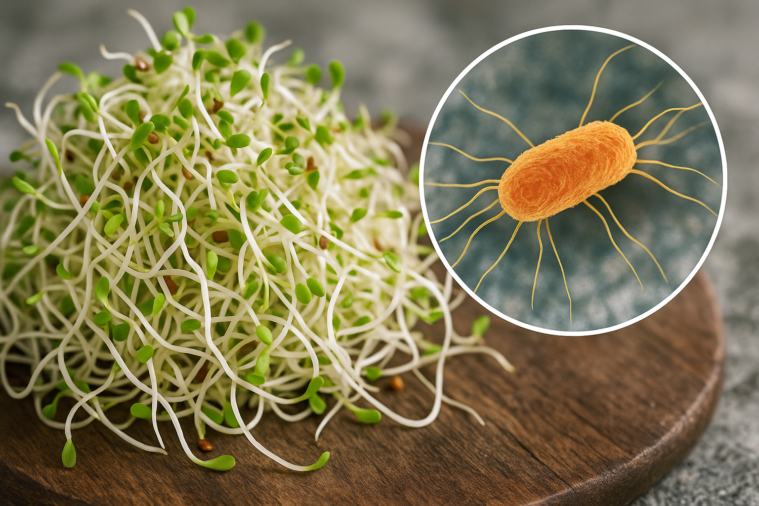 Salmonella nei germogli: nuovo focolaio europeo colpisce oltre 100 persone nel 2026