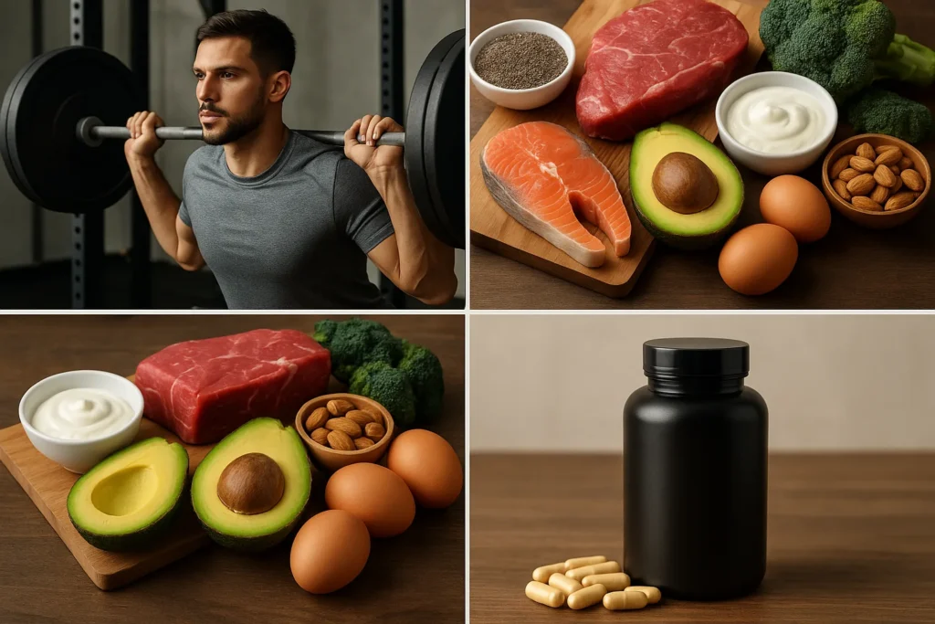 Testosterone naturale: cosa funziona davvero tra esercizio, dieta e integratori