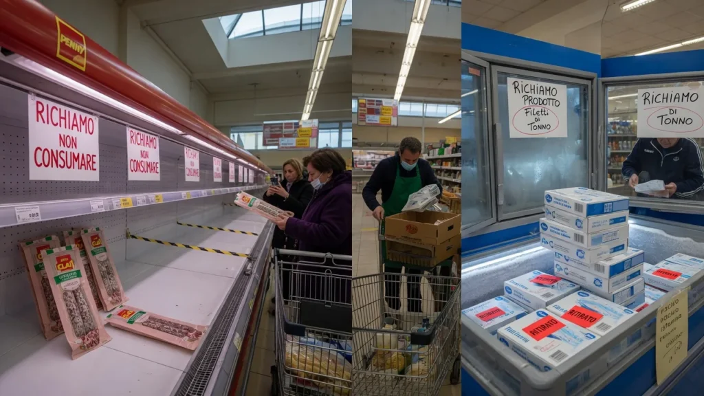 Richiami alimentari in catena: salame CLAI e tonno IN's Mercato sotto accusa