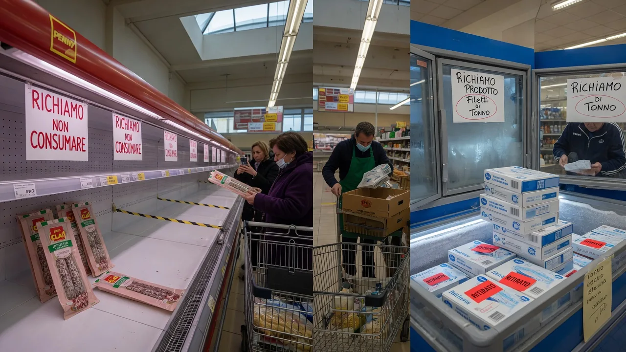 Richiami alimentari in catena: salame CLAI e tonno IN's Mercato sotto accusa