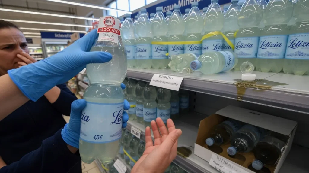 Acqua minerale Letizia con cattivo odore: quando le anomalie organolettiche segnalano un problema
