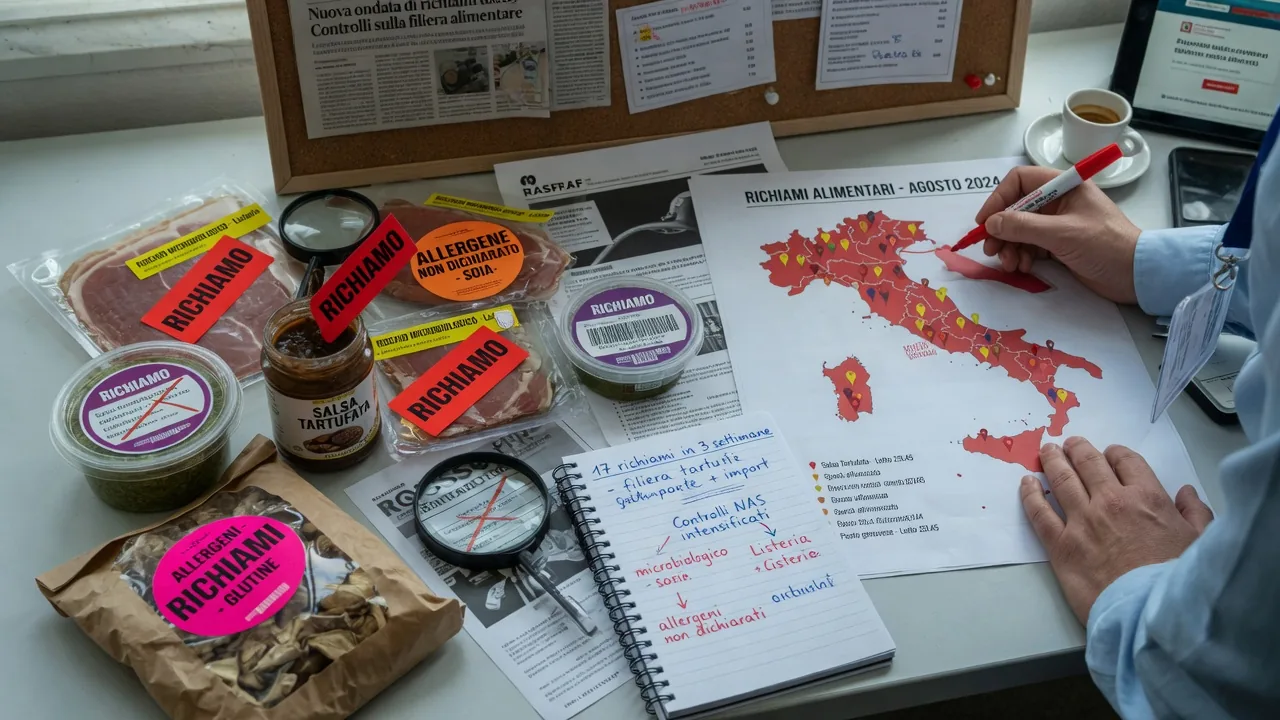 Richiami alimentari: salsa tartufata, uova e conserve ritirate dal Ministero della Salute